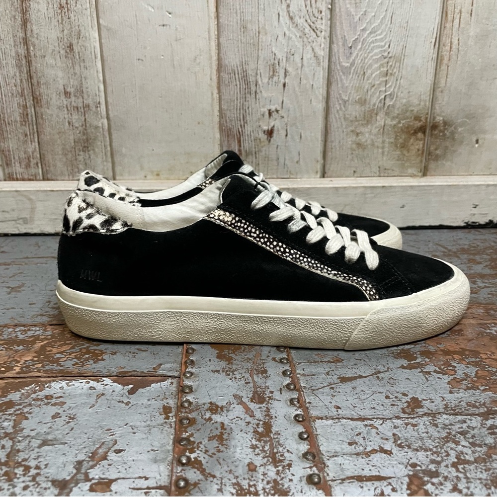 Madewell Sidewalk Low Top Sneakers in Suede and Spot Calf Hair - Picture 7 of 16